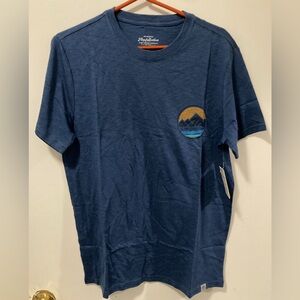 Flag & Anthem Men's Medium Blue Short Sleeve T-Shirt Crew Neck Tee Size Medium